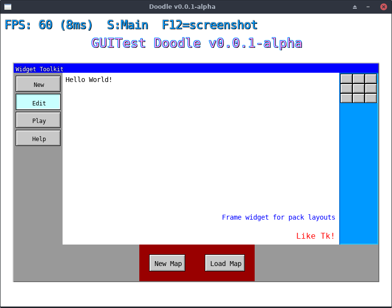 Screenshot of my GUI Test Screen